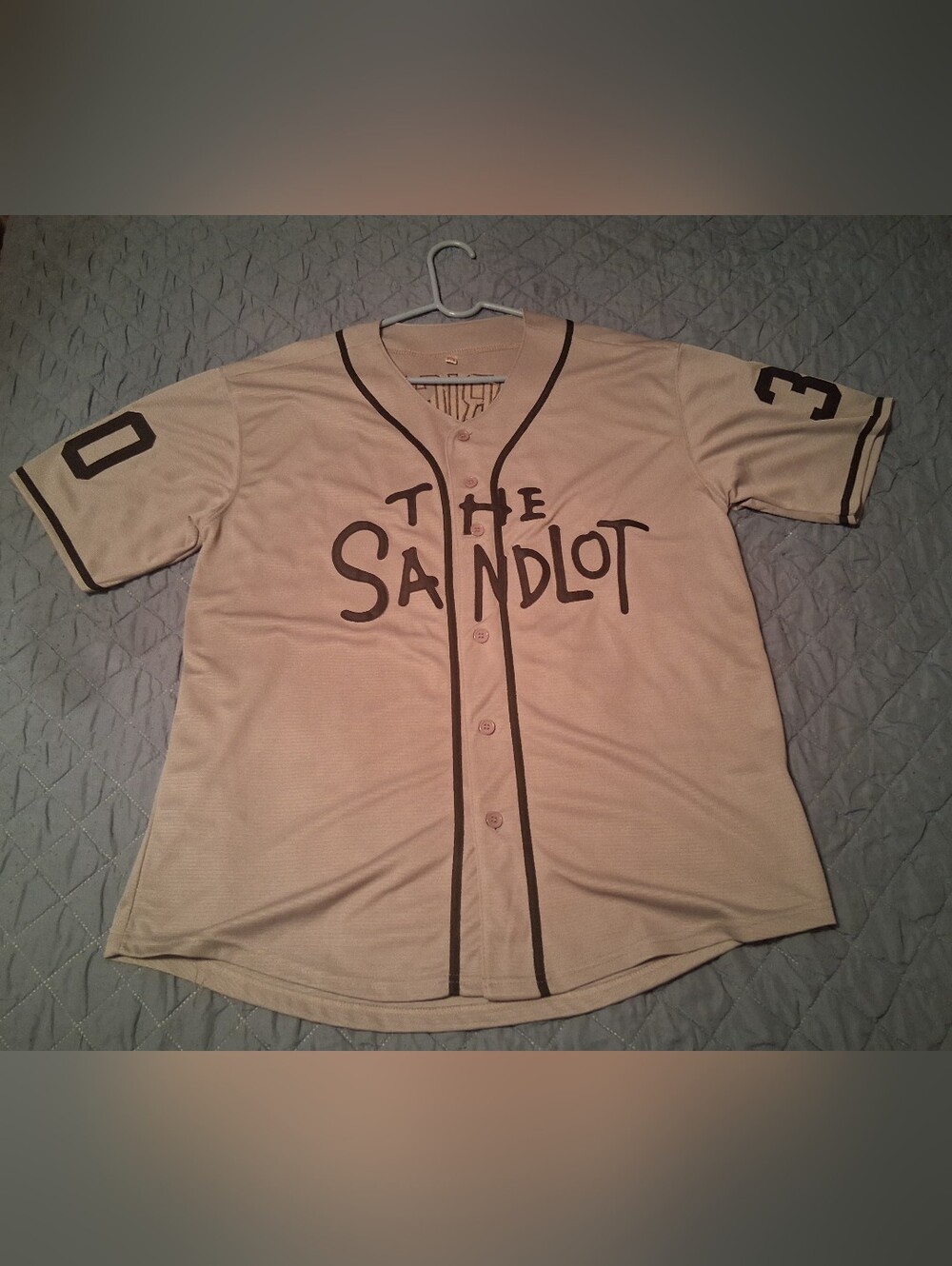 Benny "The Jet" Rodriguez #30 "The Sandlot" MLB Jersey. Sz XL